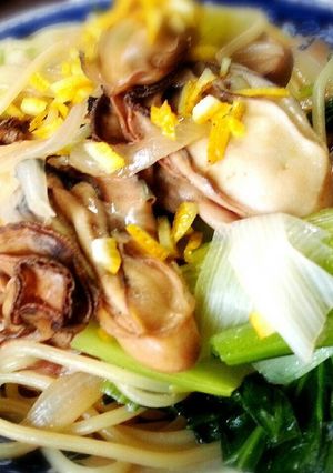 栄養満点！ぷりっぷり牡蠣の和風パスタ-レシピのメイン写真