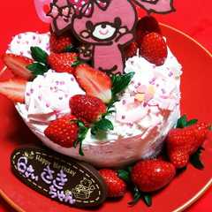 ぼんぼんりぼんのbirthdayケーキ-レシピのメイン写真