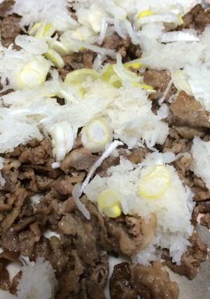 牛肉のおろしねぎポン酢-レシピのメイン写真