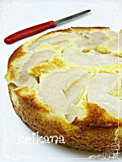 ホットケーキミックスで超簡単☆梨のケーキ-レシピのメイン写真