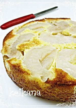 ホットケーキミックスで超簡単☆梨のケーキ-レシピのメイン写真