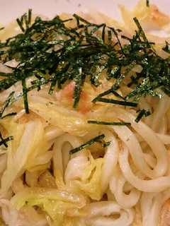 白菜入りたらこソースうどん-レシピのメイン写真