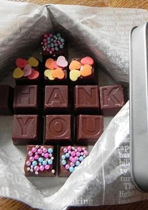 簡単★ありがとうのチョコメッセージ-レシピのメイン写真
