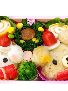リラックマの Xmasキャラ弁♡-レシピのメイン写真