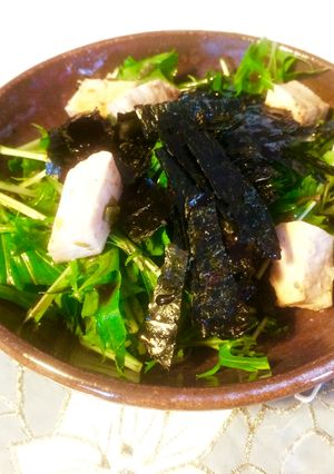 水菜とメカジキの和サラダ☆-レシピのメイン写真