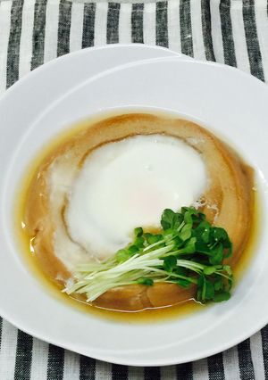 車麩の落とし卵煮-レシピのメイン写真
