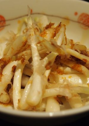 沖縄島野菜、島らっきょうの鰹節あえ-レシピのメイン写真