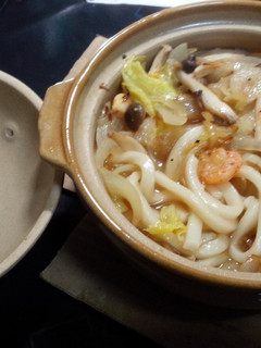 アヒージョ風鍋焼きうどん-レシピのメイン写真