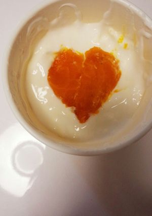 ヨーグルトアートで離乳食？パンプキン♪-レシピのメイン写真