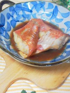 【我が家の冷凍赤魚の煮付け】-レシピのメイン写真
