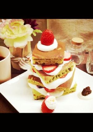 クリスマス＊しっとりホットケーキツリー-レシピのメイン写真