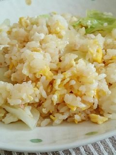 簡単☆カニ&レタスチャーハン-レシピのメイン写真