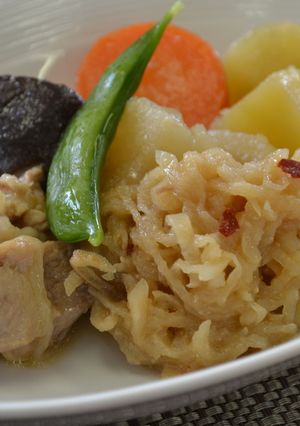 がっつり鶏もも肉入☆かぶと切干大根の煮物-レシピのメイン写真