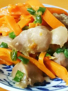 人参と砂肝の中華炒め-レシピのメイン写真