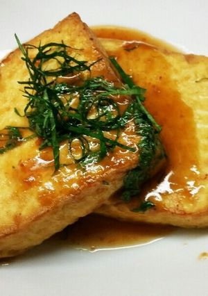 厚揚げステーキ&梅だれ-レシピのメイン写真