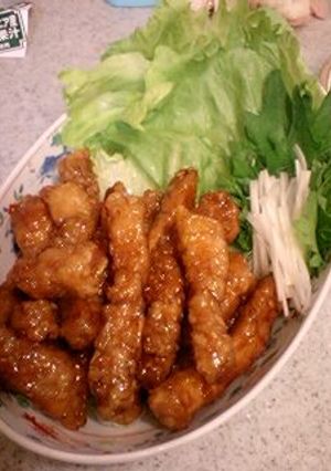 ピリあま　豚肉のレタス巻き-レシピのメイン写真
