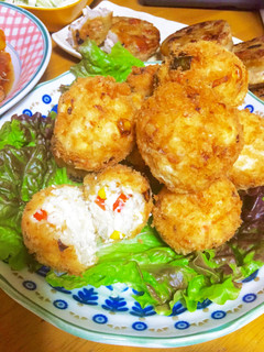 ヘルシー☆豆腐と山芋の簡単コロッケ☆-レシピのメイン写真