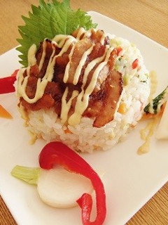 ノンメタポーク!で味噌漬け焼き寿司♪-レシピのメイン写真
