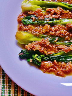 ご飯のお供に♡青梗菜とひき肉の煮込み♪-レシピのメイン写真