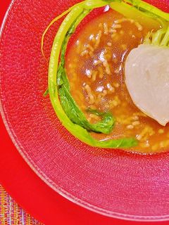 滋味たっぷり!かぶの肉そぼろあんかけ♪-レシピのメイン写真