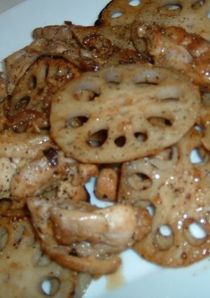 れんこんと鶏肉のオイスター炒め-レシピのメイン写真