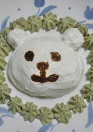 ヨーグルトアート☆白クマ-レシピのメイン写真