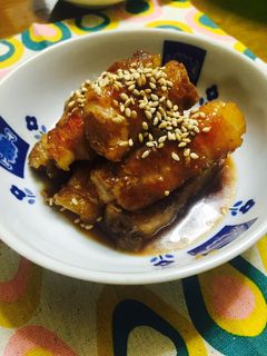 簡単☆長芋の豚肉巻き☆鉄板タレ-レシピのメイン写真
