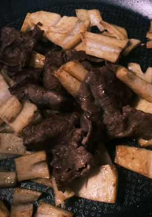 時短-牛肉×れんこん-レシピのメイン写真