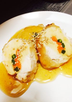 鶏胸肉の蒸し焼きあんかけ-レシピのメイン写真