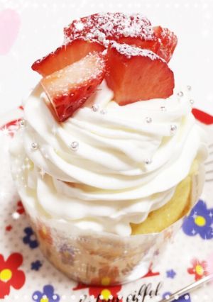 クリスマスに簡単ふんわりカップケーキ♡-レシピのメイン写真