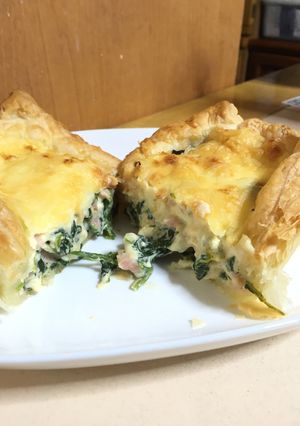 簡単⭐️ほうれん草とベーコンのキッシュ-レシピのメイン写真