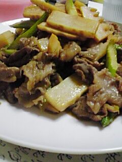 アスパラと牛肉の炒め物-レシピのメイン写真