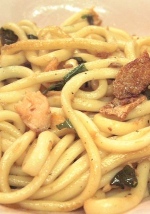 鮭と大葉の焼きうどん＠大葉にんにく醤油-レシピのメイン写真