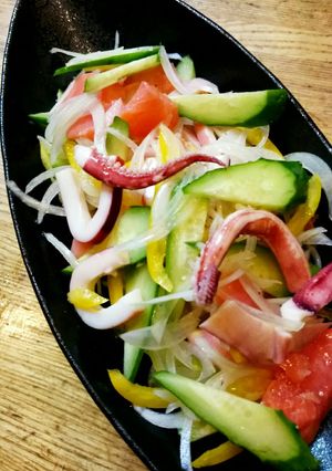 サーモンとイカのマリネ-レシピのメイン写真