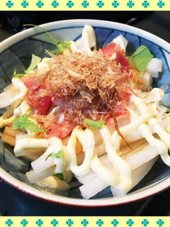 ごま油でカリカリベーコン☆簡単大根サラダ-レシピのメイン写真
