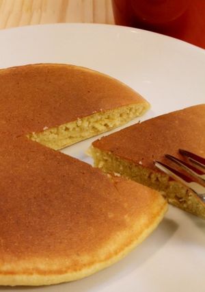 朝昼おやつに♪はだか麦粉deホットケーキ-レシピのメイン写真