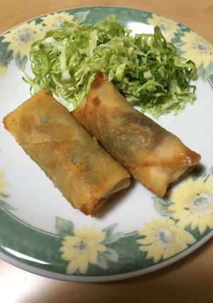 鶏ささみと梅のヘルシー春巻き-レシピのメイン写真