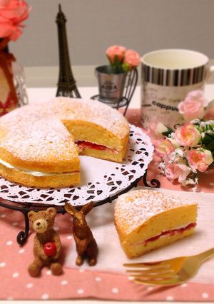 女王陛下の♡ビクトリアンサンドケーキ♪-レシピのメイン写真