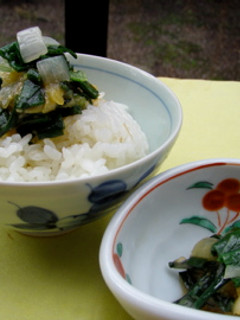 ご飯のおとも、葉玉ねぎのみそ炒め-レシピのメイン写真
