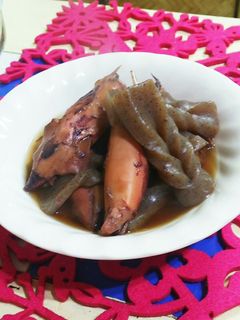 丸ごとイカとこんにゃく煮★-レシピのメイン写真