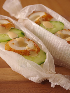 スティックおにぎり☆塩きゅうり焼きちくわ-レシピのメイン写真