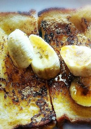 バナナのせ黒蜜きな粉のフレンチトースト-レシピのメイン写真