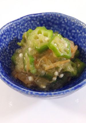 オクラとなめ茸のおろし和え-レシピのメイン写真