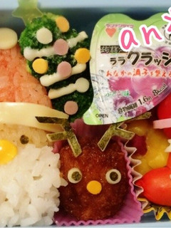 キャラ弁 サンタ クリスマス-レシピのメイン写真