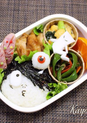 ゲゲゲの鬼太郎 目玉のオヤジ キャラ弁-レシピのメイン写真