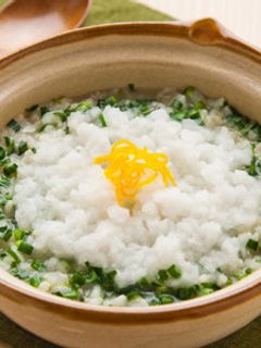 風邪の薬膳:大根たっぷりふわふわ雪見粥-レシピのメイン写真