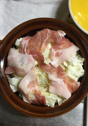 豚バラキャベツの鍋-レシピのメイン写真