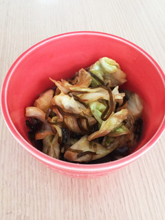 キャベツと塩昆布の炒め物-レシピのメイン写真