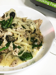 豚肉とキノコのブルーチーズ炒め-レシピのメイン写真