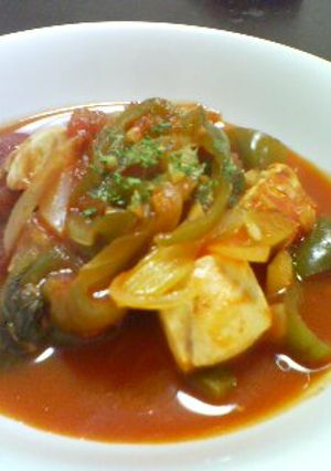 簡単＋ヘルシー♪体ぽかぽか鶏肉のトマト煮-レシピのメイン写真